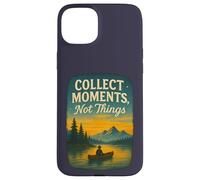 Collect Moments Not Things Vintage Nature Scene Case for iPhone 15 Plus