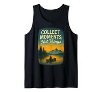 Collect Moments Not Things Vintage Nature Scene Tank Top