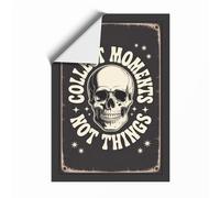 Collect Moments Not Things Vintage Unframed Wall Art Print A1 (84.1×59.4cm), Wall Decor for Living Room, Bedroom, Office & Home, Art Gift