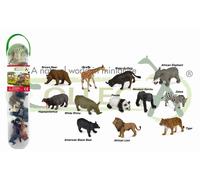Tachan Wild animals set mini 12 pieces 7-11 cm
