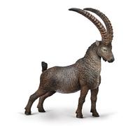CollectA Alpine Ibex - Hand Painted Mountain Goat, Realistic Toy Animals & Figures, Wild Animal Models, Wildlife Gifts For Toddlers & Kids, Age 3 Years +