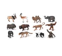 CollectA Box of Mini Wild Animals - 12pcs Hand Finished Animal Figure Set CollectA Multicolor