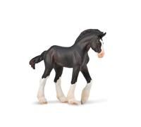 CollectA Clydesdale Foal Black, Realistic Hand Finished Horse Figure | Realistic Hand Finished Horse Toy, Collectable Animal Figure, Educational Toy, Ideal for Imaginary Play Age 3+