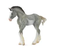 CollectA Clydesdale Foal Black Sabino Roan, Horse Figure | Realistic Collectable Animal Figure for Imaginative Play, Gift for Kids Age 3+