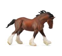 CollectA Clydesdale Stallion Bay, Horse Figure | Realistic Collectable Animal Figure for Imaginative Play, Gift for Kids Age 3+
