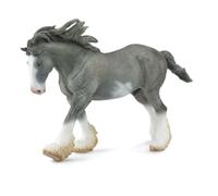 CollectA Clydesdale Stallion Black Sabino Roan, Horse Figure | Realistic Collectable Animal Figure for Imaginative Play, Gift for Kids Age 3+