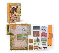 CollectA Horse Country Playbook - Mini Horse Playset, Animal Figures & Models, Travel Toys & Portable Playsets, Gifts For Toddlers & Kids, Age 3 Years CollectA Multi One Size