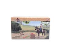 CollectA Horse, Rider & Accessories Set - Riding Playset, Animal Toys & Figures, Realistic & Hand Painted, Gifts For Toddlers & Kids, Age 3 Years +