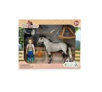 Collecta Rider And Riding Accessories Brown Kids