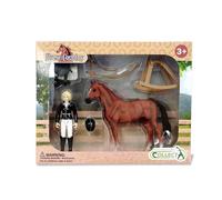 CollectA Lady Tournament Rider & Accessories - Riding Horse Playset