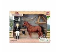 CollectA Lady Tournament Rider & Accessories Window Box CollectA Multicolor