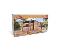 CollectA Rider & Accessories with Horse & Stable Box Set - Riding Playset