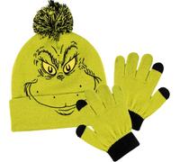 CERDÁ LIFE'S LITTLE MOMENTS The Grinch Soft Hat and Gloves Set - Official Licensed Children's Thermal Clothing Ideal Cold Set 2 Pieces, Standard (Pack of 2) Unisex Children