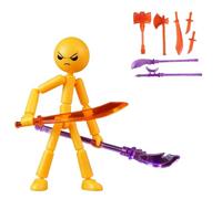 Collectable Action Figures Set With 7 Weapons,13Multi-Jointed Movable Robot,2026 New Stop Motion Figures,Full Body Mechanical Doll Birthday Gifts Kids Desktop Decorations Requires Assembly (YW)