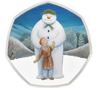 Collectable and New SNOWMAN 50p coins (Authentic) from FEVS COINS (2018, Coloured, SNOWMAN)