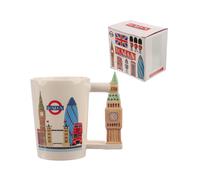 Collectable Big Ben Shaped Handle Ceramic Mug