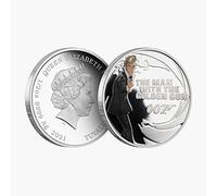 Collectable James Bond Movie The Man with the Golden Gun 1/2 oz Silver Coin 2021
