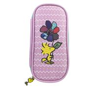 Snoopy Pencil Case, Pencil Holder, Makeup Bag, Stationery, Office, School Supplies, Organizer, Pink, Official Product (CyP Brands)