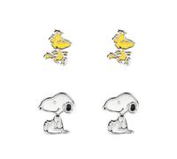 Collectable Peanuts Snoopy & Woodstock Stud Set | Acotis - Base Metal
