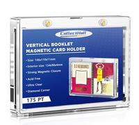 CollectHall 175pt Vertical Booklet Card Holder - UV Protection Magnetic Booklet Card Holder