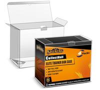 CollectHall Elite Trainer Box Protector Case, ETB Display Case ETB-Protector Case Transparent and Easy to Fold PKMN Etb Protector (Ultimate, 4 Packs)