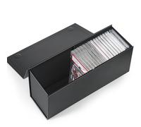 CollectHall Modern Black Graded Sports Card Storage Box, PSA, BGS, SGC-1 Compatible, Holds 40+ Cards, Magnetic Closure