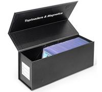 CollectHall Toploader Storage Box for Trading Cards, Vertical Magnetic Closure Sports Card Storage Box, Fit Loose Cards, Toploaders, Magnetic Card Holders