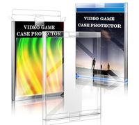 CollectHall Video Game Protector - 10 Pack, Crystal Clear PET Plastic Cases, Dual Locking Tabs, Compatible with Xbox, PS2, WII, Gamecube, DVD
