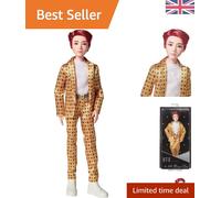 Collectible 11-Inch BTS Jung Kook Doll - Rooted Hair and Poseable Features