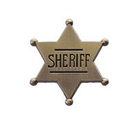 Collectible Badge Versatile Hexagonal Star Pin Brooches Jewelry For Various Teams Organizations Clubs Members Western Theme Decoration