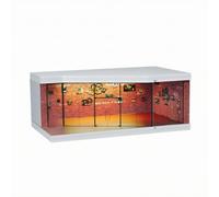 Collectible Car Display Case Exhibition Showcase Diorama With Clear Front And Sliding Doors For And Rearrangement suitable for desks shelves cabinets office decor collectors26.2cm14.5cm10.5cm