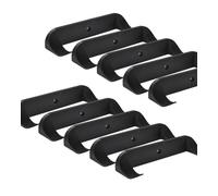 Collectible Car Display Wall Mount | Low Profile Design Compatible with Lego Car Models | Display Cars by Wheels on Wall | Made in USA (Black 10-Pack)