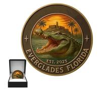 Collectible Coin - Alligator Humor Edition for Decor Display, Art Marine Collecting, Kids Florida Enthusiasts, Women History Buffs, Home and Office Showcase, Limited Edition, Premium Finish