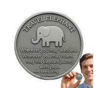 Collectible Coin, Individual Collectible Coin | Sea Animals Pocket Travel Hug,Metal Souvenir Engraved Blessing Poem for Travellers Marine Lovers Collecci