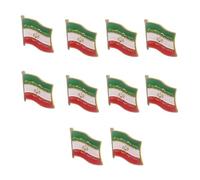 Collectible Iran Themed Lapel Pin with Sturdy Metal Base and Crystals Clear Flag Pattern for Gift Giving Iran Flag Pin
