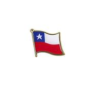 Collectible Novelty Flag Pin for Backpack, Scarf - Made From Jeweler Class Metal - Spartan and the Green Egg Explorer Pin Series - South America