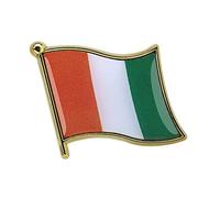 Collectible Novelty Flag Pin for Backpack, Scarf - Made From Jeweler Class Metal - Spartan and the Green Egg Explorer Pin Series - Africa, 3/4", Jeweler Class Metal, no gemstone