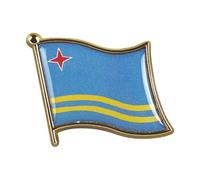 Collectible Novelty Flag Pin for Backpack, Scarf - Made From Jeweler Class Metal - Spartan and the Green Egg Explorer Pin Series - South America