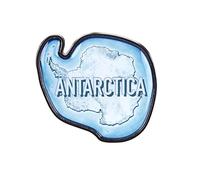 Collectible Novelty Pin for Backpack, Scarf - Made From Jeweler Class Metal - Spartan and the Green Egg Explorer Pin Series - Antarctica, 1.25", Jeweler Class Metal, no gemstone
