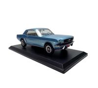 Collectible Race Car Model 1/18 For 1965 Ford Mustang Simulation Alloy Car Retro Collectible Vehicle Multiple Colors Optional Bedroom Decoration(Blue)