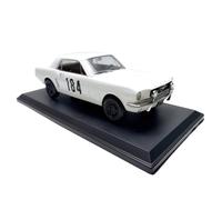 Collectible Race Car Model 1/18 For 1965 Ford Mustang Simulation Alloy Car Retro Collectible Vehicle Multiple Colors Optional Bedroom Decoration(White)