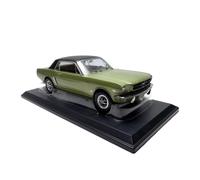 Collectible Race Car Model 1/18 For 1965 Ford Mustang Simulation Alloy Car Retro Collectible Vehicle Multiple Colors Optional Bedroom Decoration(Green)