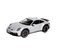Collectible Race Car Model 1/18 For 911 Dakar 2023 Alloy Silver Car Model Decorative Model For Collection Static Model Bedroom Decoration