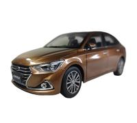 Collectible Race Car Model 1/18 For Beijing Hyundai Yuedong Yuena Simulation Ornaments Car Model Die Cast Metal Model Toy Bedroom Decoration(Brown)