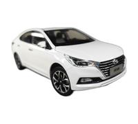 Collectible Race Car Model 1/18 For Beijing Hyundai Yuedong Yuena Simulation Ornaments Car Model Die Cast Metal Model Toy Bedroom Decoration(White)
