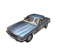 Collectible Race Car Model 1:18 For Benz 350SL 1977 Full Alloy Classic Car Static Simulation Model Collection Souvenir Display Bedroom Decoration(Blue)