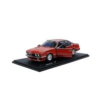 Collectible Race Car Model 1:18 For BMW 635 CSI (E24) Red Alloy Openable Door Car Model Classic Style Sedan Birthday Display Bedroom Decoration