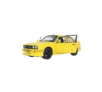 Collectible Race Car Model 1:18 For BMW E30 M3 Yellow Collector's Scale Metal Model Is A Perfect Collector's Vehicle Bedroom Decoration