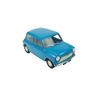 Collectible Race Car Model 1:18 For BMW Morris Mini Minor Three-color Alloy Die-cast Ornaments Car Model Decorative Model Bedroom Decoration(Blue)