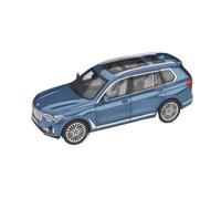 Collectible Race Car Model 1:18 For BMW X7 Alloy Scale Vehicle Model With All Four Doors Open Blue Metal Car Static Toy Bedroom Decoration